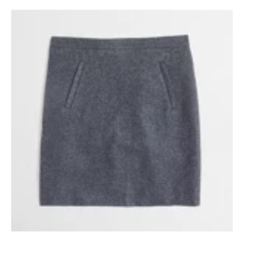 J Crew wool skirt with zip pockets
